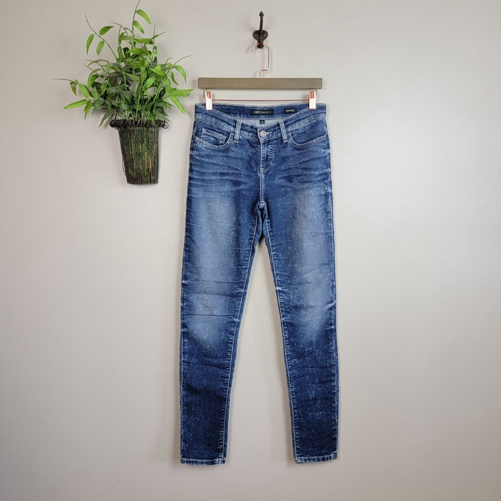 BKE Reserve Payton Skinny Mid Rise Jegging Medium Acid Wash Soft Knit Jeans 27